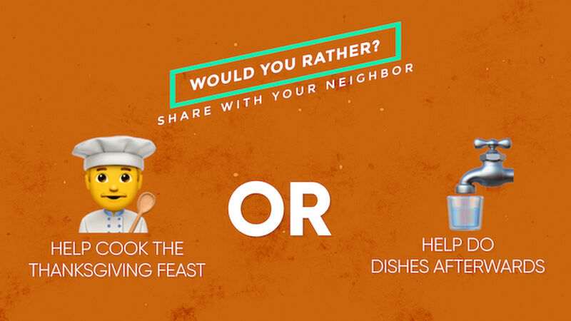 Would You Rather Video (And Countdown) Thanksgiving Emoji Edition
